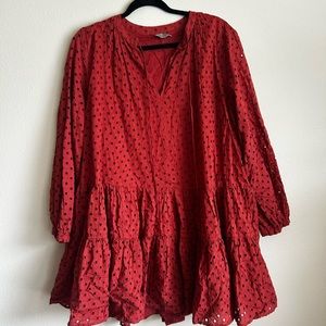 ASOS red summer mini dress size 10
